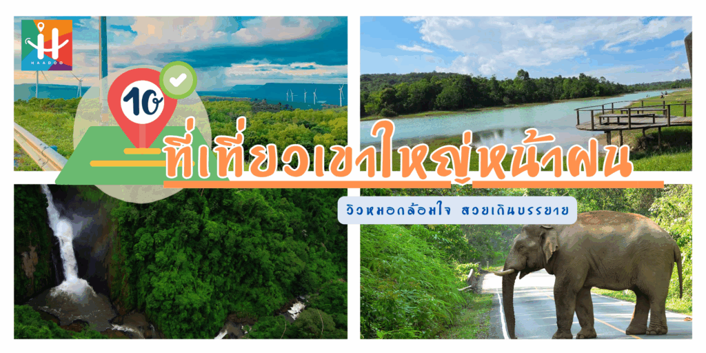 10 ที่เที่ยวเขาใหญ่หน้าฝน วิวหมอกล้อมใจ สวยเกินบรรยาย