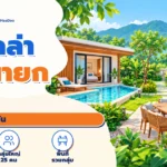 พูลวิลล่านครนายก 25 คน จอง 2 หลังติดกันในโครงการเดียว
